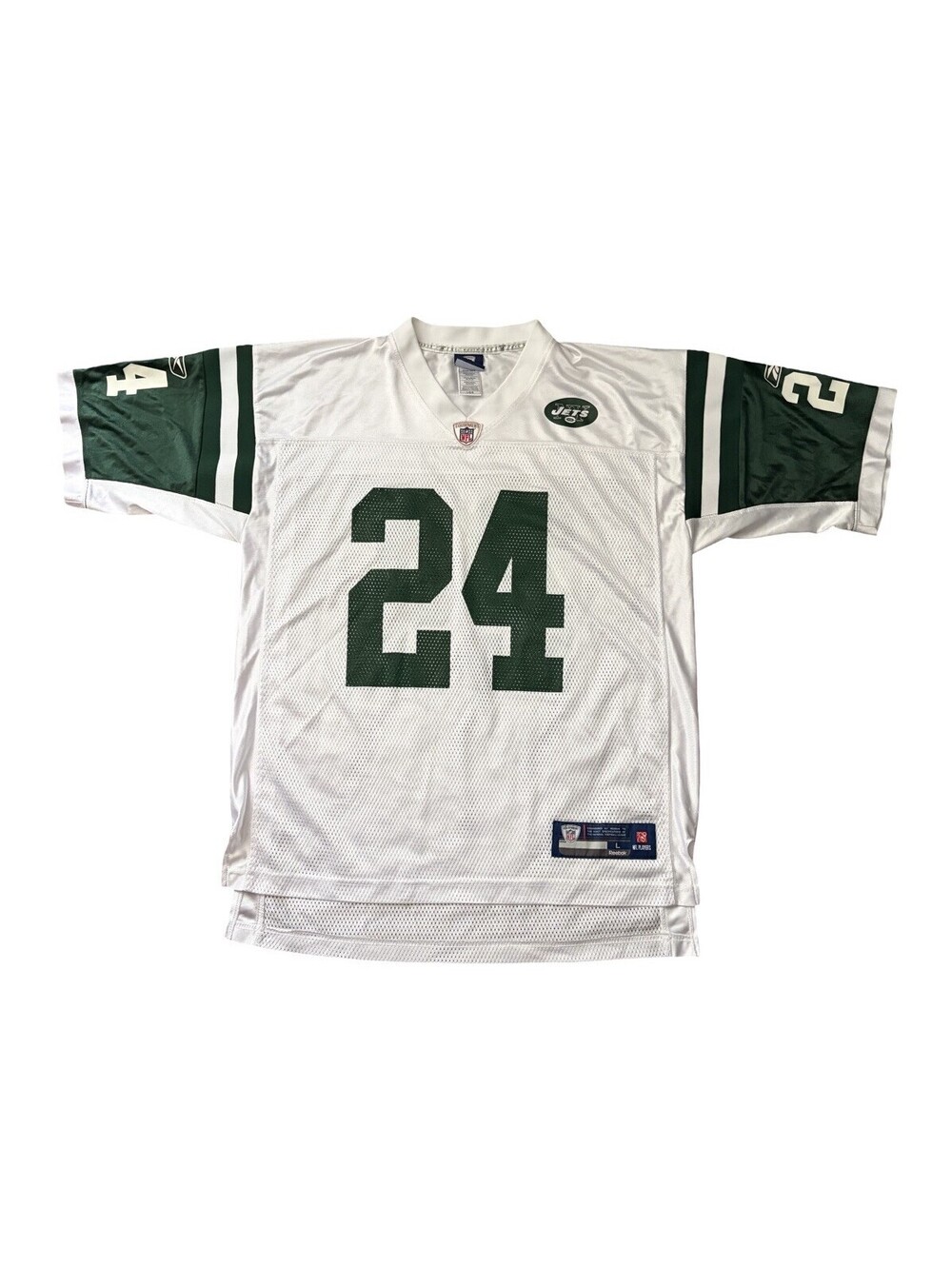 Reebok New York Jets Darrelle Revis #24 Authentic NFL Jersey Men's Size Large